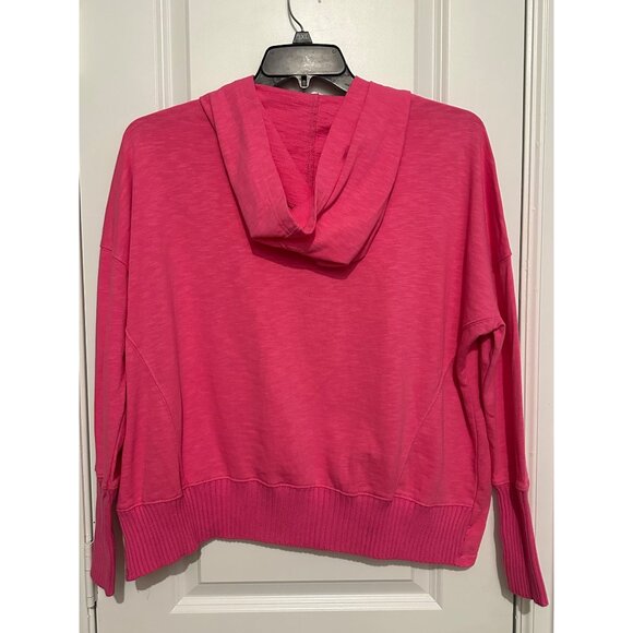 Blueb Collection Pink Hooded Pullover With Snap Buttons - Picture 2 of 13